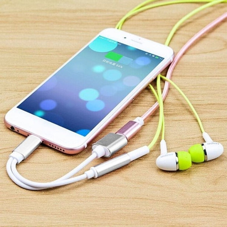 10cm 8 Pin Buchse & 3,5mm Audio Buchse zu 8 Pin Stecker Ladeadapterkabel, Unterstützt alle iOS Systeme