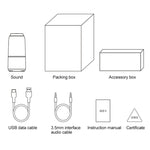 Original Xiaomi Youpin V03 Kabelloser Bluetooth-Lautsprecher mit Farblicht, unterstützt Freisprechen / AUX