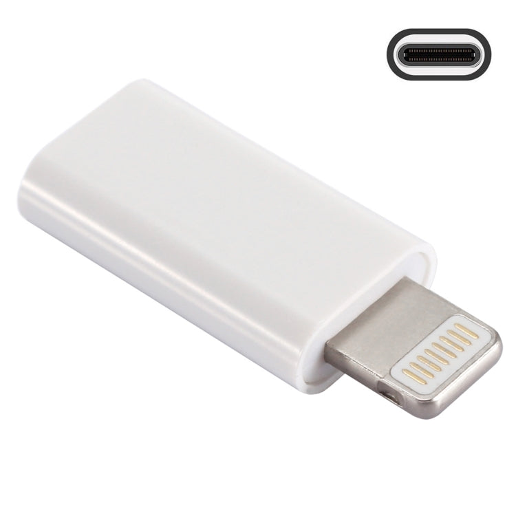 ENKAY Hat-Prince HC-6 Mini ABS USB-C / Typ-C 3.1 zu 8-Pin Port Anschlussadapter(Weiß), Schwarz, Typ-C zu 8-Pin