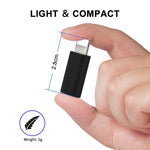 ENKAY Hat-Prince HC-6 Mini ABS USB-C / Typ-C 3.1 zu 8-Pin Port Anschlussadapter(Weiß), Schwarz, Typ-C zu 8-Pin