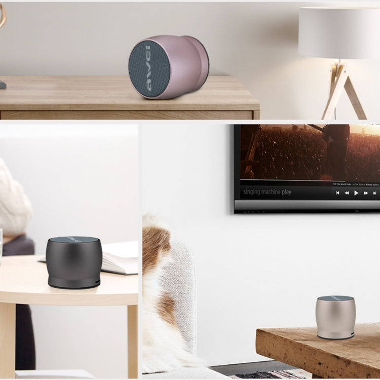 awei Y500 Mini tragbarer kabelloser Bluetooth-Lautsprecher mit 3D-Stereo, integriertem Mikrofon, TF-Karten-/AUX-Unterstützung, Y500