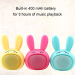 awei Y700 Mini Tragbarer Kaninchen Bluetooth-Lautsprecher, Integriertes Mikrofon, unterstützt AUX / Freisprechanrufe, Y700