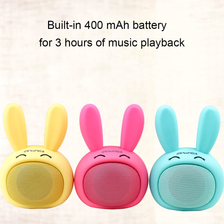 awei Y700 Mini Tragbarer Kaninchen Bluetooth-Lautsprecher, Integriertes Mikrofon, unterstützt AUX / Freisprechanrufe, Y700