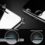 For iPhone 7 0.3mm 9H Surface Hardness 4D Curved Edge Full Screen Tempered Glass Screen Protector