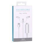 3-in-1 Micro-USB- & 8-Pin- & Typ-C-auf-HDMI-HD-1080P-HDTV-Adapterkabel