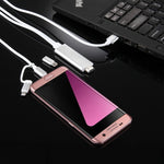 3-in-1 Micro-USB- & 8-Pin- & Typ-C-auf-HDMI-HD-1080P-HDTV-Adapterkabel