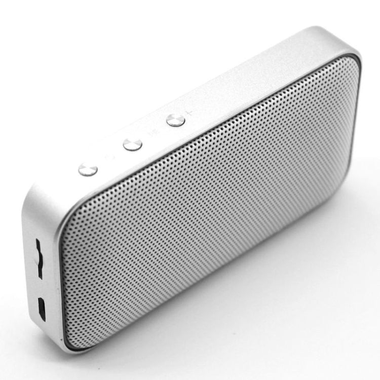 BT209 Outdoor Tragbarer ultradünner Mini Wireless Bluetooth Lautsprecher, unterstützt TF-Karte & Freisprechanrufe, Silber
