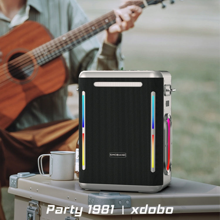 XDOBO SINOBAND Party 1981 300W Tragbarer Outdoor TWS Bluetooth Lautsprecher mit farbiger LED-Beleuchtung, SINOBAND Party 1981
