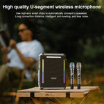 XDOBO SINOBAND Party 1981 300W Tragbarer Outdoor TWS Bluetooth Lautsprecher mit farbiger LED-Beleuchtung, SINOBAND Party 1981