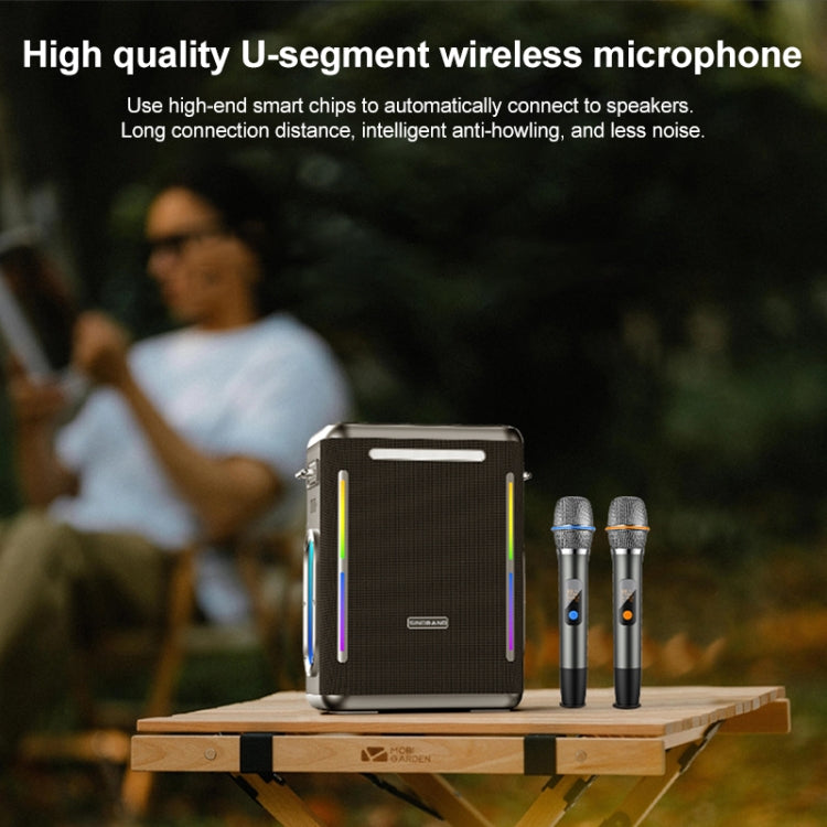 XDOBO SINOBAND Party 1981 300W Tragbarer Outdoor TWS Bluetooth Lautsprecher mit farbiger LED-Beleuchtung, SINOBAND Party 1981