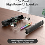 L16 Outdoor Tragbarer RGB-Licht-HiFi-USB-Bluetooth-Wireless-Lautsprecher, L16