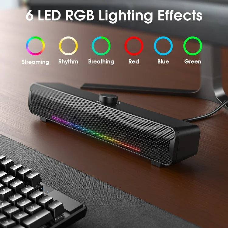 L16 Outdoor Tragbarer RGB-Licht-HiFi-USB-Bluetooth-Wireless-Lautsprecher, L16