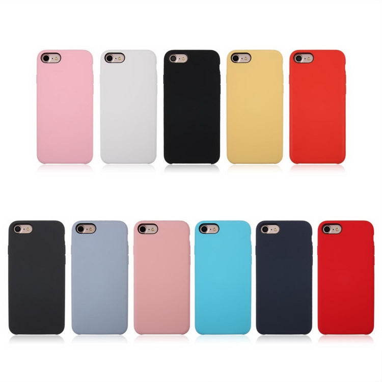 For iPhone 8 & 7 Pure Color Liquid Silicone + PC Shockproof Defender Case, iPhone 8 & 7, For 8 & 7