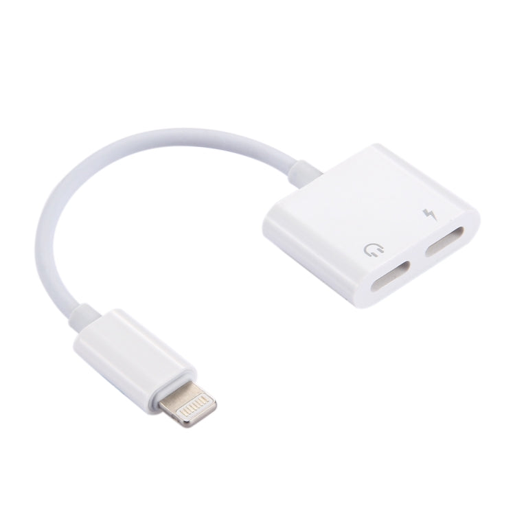 2 in 1 8 Pin Stecker zu 8 Pin Lade- + 8 Pin Audio Buchse Ohrhörer Adapter mit Anruffunktion, Unterstützt IOS 10.3.1 oder neuer