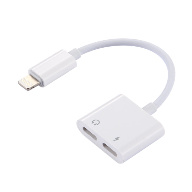 2 in 1 8 Pin Stecker zu 8 Pin Lade- + 8 Pin Audio Buchse Ohrhörer Adapter mit Anruffunktion, Unterstützt IOS 10.3.1 oder neuer