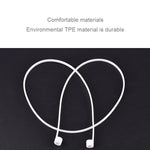 Kabelloser Bluetooth-Ohrhörer Anti-Verlust Band Silikon Unisex Kopfhörer Anti-Verlust Schnur für Apple AirPods 1/2, Kabellänge: 60cm