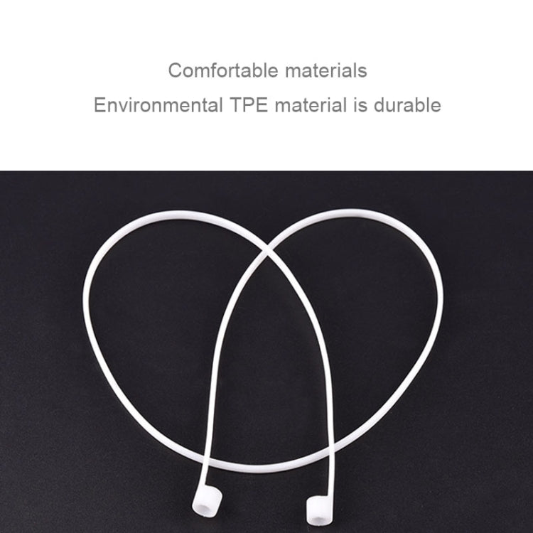 Kabelloser Bluetooth-Ohrhörer Anti-Verlust Band Silikon Unisex Kopfhörer Anti-Verlust Schnur für Apple AirPods 1/2, Kabellänge: 60cm