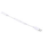 8 Pin Male to 3.5mm Female Headphone Jack Wire Control Bluetooth Audio Adapter, Support Music, Calls, Volume Control