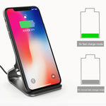 HAMTOD M5 15W Intelligentes Dual-Coil-Design Qi Standard Halterung Kabelloses Ladegerät mit Anzeigeleuchte, unterstützt schnelles Laden, M5 Schwarz, M5 Silber