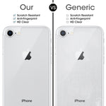 For iPhone 8 & 7 0.3mm 9H Surface Hardness 2.5D Curved Edge Explosion-proof Premium Tempered Glass Back Screen Protector, For 8 & 7