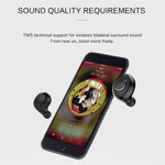 X8 TWS Outdoor-Sport Tragbarer In-Ear Bluetooth V5.0 Ohrhörer mit Ladebox