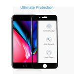 For iPhone 8 / 7 0.3mm 9H Surface Hardness  Curved Full Screen Tempered Glass Screen Protector, For iPhone 8 & 7(1 PC)