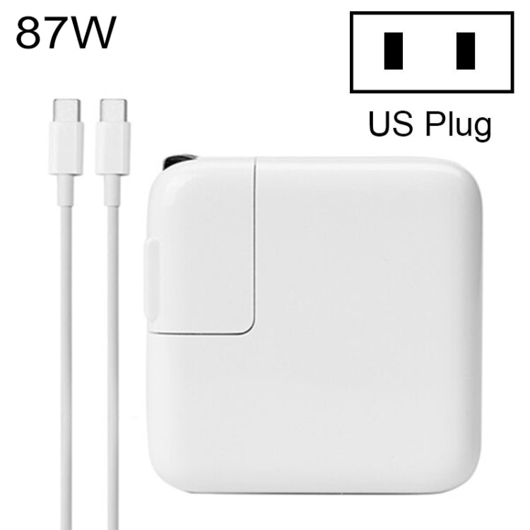 87W Typ-C Netzteil Tragbares Ladegerät mit 1,8m Typ-C Ladekabel, US-Stecker, 87W US-Stecker