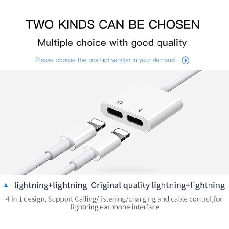 JOYROOM S-Y104 Ben Serie Apple Dual Lightning Adapter, Länge: 1,2m