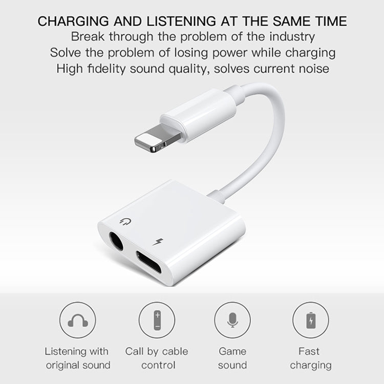 JOYROOM S-Y104 Ben Serie Apple 3,5+Lightning Adapter, Länge: 1,2m