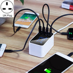 CDA30 20W 3 USB-Anschlüsse + USB-C / Type-C Anschlüsse Multifunktionsladegerät mit LED-Anzeige, UK-Stecker, UK-Stecker