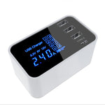 CDA30 20W 3 USB-Anschlüsse + USB-C / Type-C Anschlüsse Multifunktionsladegerät mit LED-Anzeige, US-Stecker, US-Stecker