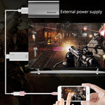 Onten 7562 USB-Weiblich-auf-HDMI Telefon-zu-HDTV Adapterkabel für iPhone / Android