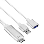 Onten 7562 USB-Weiblich-auf-HDMI Telefon-zu-HDTV Adapterkabel für iPhone / Android