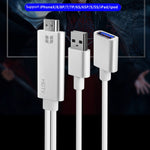 Onten 7562 USB-Weiblich-auf-HDMI Telefon-zu-HDTV Adapterkabel für iPhone / Android