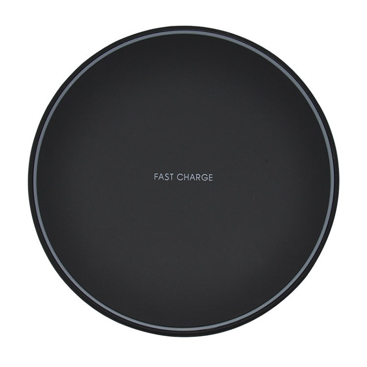 KD-1 Ultradünnes 10W Schnelllade-Wireless-Ladegerät für Android-Telefone & iPhone, Schnelles Laden, Schwarz