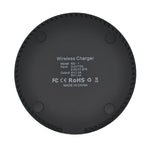 KD-1 Ultradünnes 10W Schnelllade-Wireless-Ladegerät für Android-Telefone & iPhone, Schnelles Laden, Schwarz