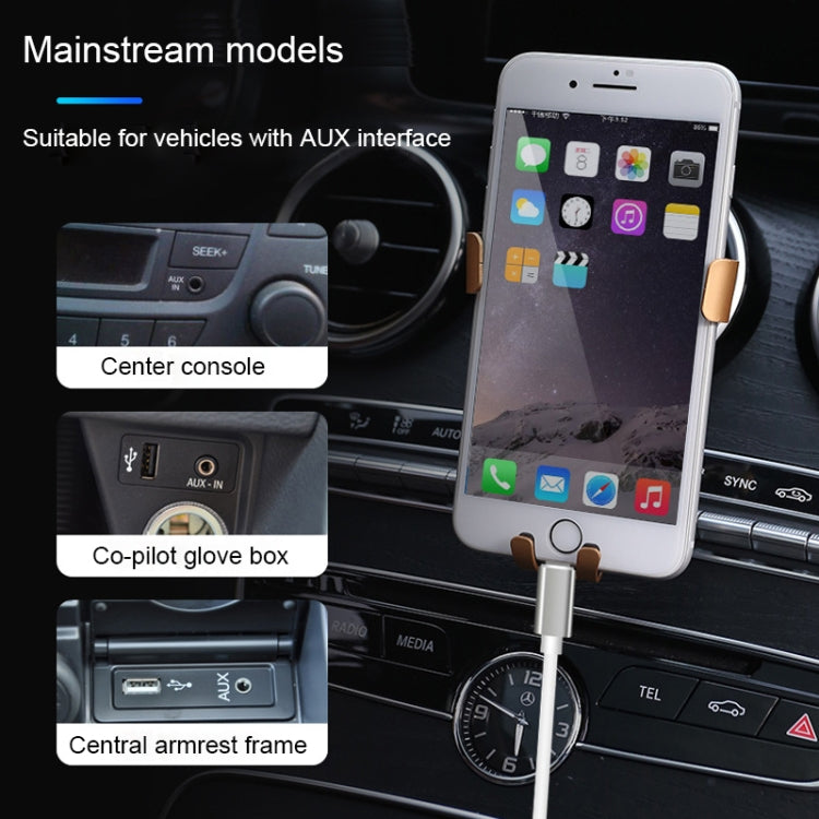 8-Pin-auf-3,5mm-AUX-Audio-Adapterkabel, Länge: 1m