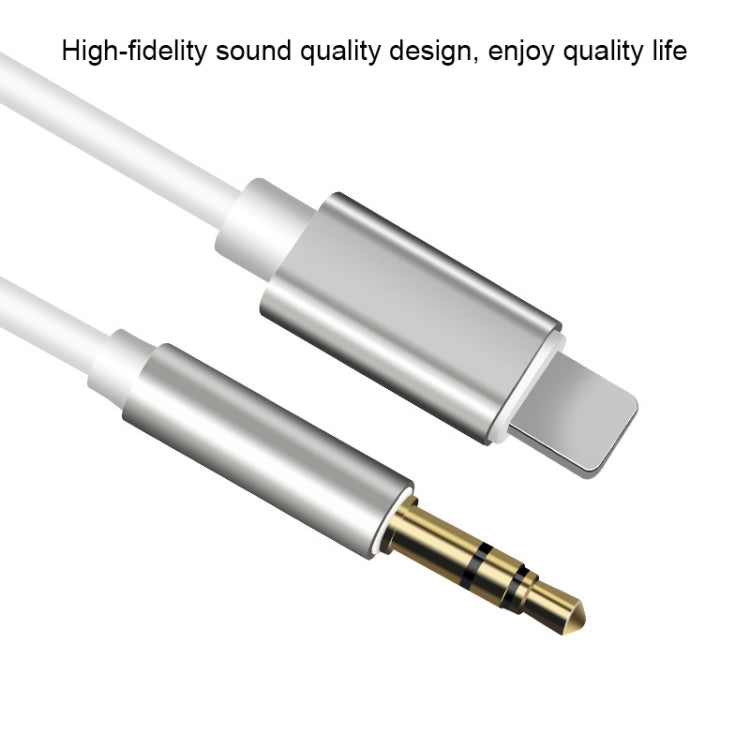 8-Pin-auf-3,5mm-AUX-Audio-Adapterkabel, Länge: 1m