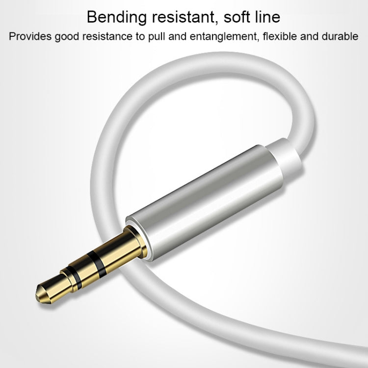 8-Pin-auf-3,5mm-AUX-Audio-Adapterkabel, Länge: 1m