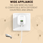 LDNIO A201 2.4A Dual USB Ladekopf Reise-Direktlade-Handyadapter-Ladegerät mit Micro-USB-Datenkabel, Micro-USB