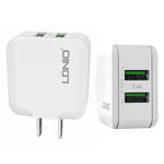 LDNIO A2201 2.4A Dual-USB-Ladeadapter Reise-Direktlade-Handy-Adapter-Ladegerät mit Typ-C-Datenkabel, Typ-C