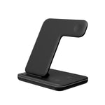 Z5A QI Vertikales magnetisches kabelloses Ladegerät für Mobiltelefone & Apple Watches & AirPods / Samsung Galaxy Buds / Huawei Free Buds, mit Touch-Ringlicht, Z5A