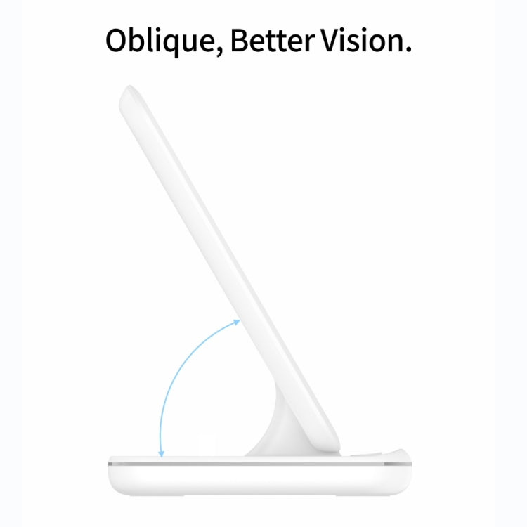 Z5A QI Vertikales magnetisches kabelloses Ladegerät für Mobiltelefone & Apple Watches & AirPods / Samsung Galaxy Buds / Huawei Free Buds, mit Touch-Ringlicht, Z5A