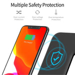 Z5A QI Vertikales magnetisches kabelloses Ladegerät für Mobiltelefone & Apple Watches & AirPods / Samsung Galaxy Buds / Huawei Free Buds, mit Touch-Ringlicht, Z5A