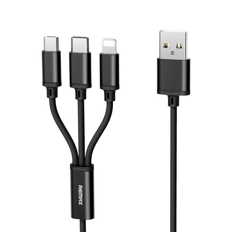 REMAX RC-131TH 1m 2.8A 3 in 1 USB zu 8 Pin & USB-C / Typ-C & Micro USB Ladekabel