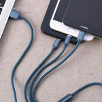 REMAX RC-131TH 1m 2.8A 3 in 1 USB zu 8 Pin & USB-C / Typ-C & Micro USB Ladekabel