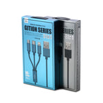 REMAX RC-131TH 1m 2.8A 3 in 1 USB zu 8 Pin & USB-C / Typ-C & Micro USB Ladekabel
