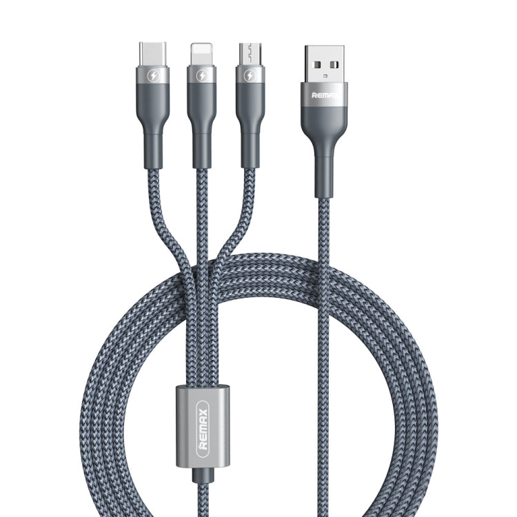 REMAX RC-070TH 1.2m 2A 3 in 1 USB zu 8 Pin & USB-C / Typ-C & Micro USB Ladekabel