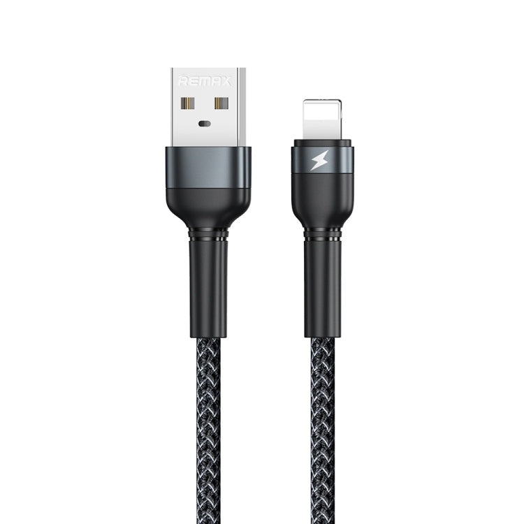 REMAX RC-124i 1m 2.4A USB zu 8 Pin Aluminiumlegierung Geflochtenes Schnelllade-Datenkabel für iPhone, iPad, 8 Pin
