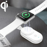 848 Universeller tragbarer Akku &amp; magnetisches kabelloses Ladegerät für Apple Watch Series 6 / 5 / SE / 4 / 3 / 2 / 1